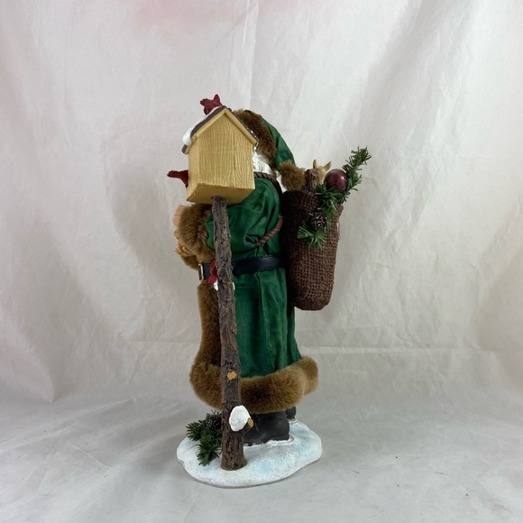 Kurt Adler KSA Fabriche Christmas Santa Bird Cat Squirrel Bird House 11” Tall - Picture 6 of 16